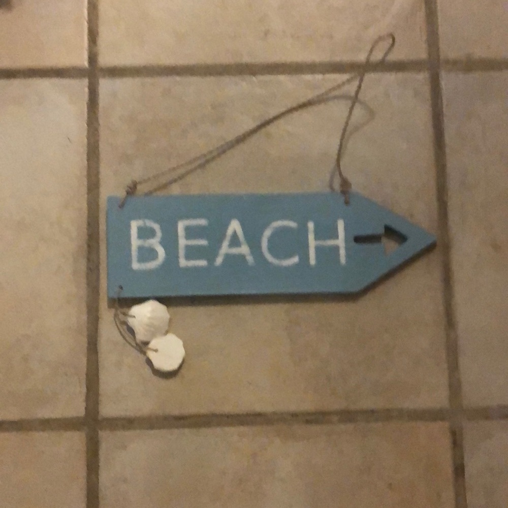 Beach sign